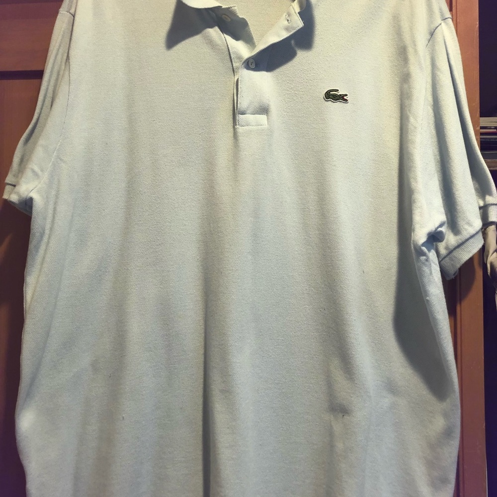 Men’s Lacoste polo in light blue